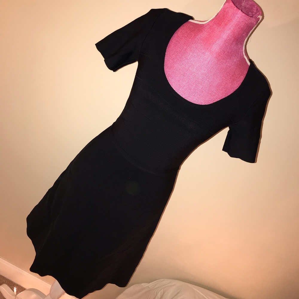 WHBM Black Bandage Dress